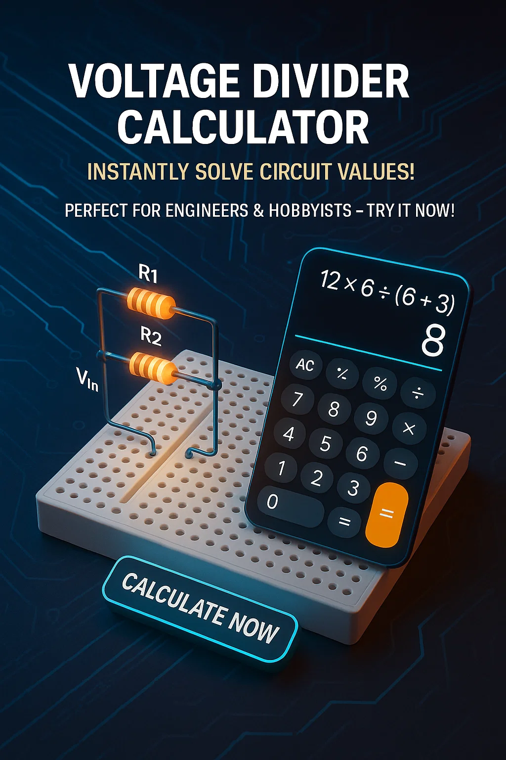 Voltage Divider Calculator 1set