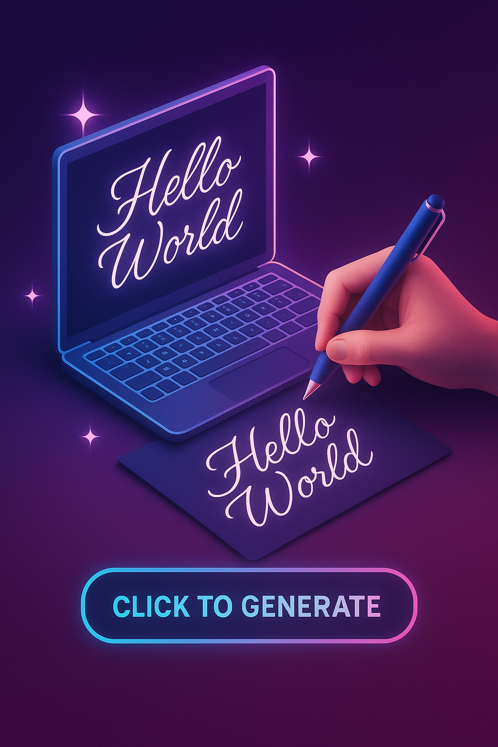 Cursive Text Generator 1 set