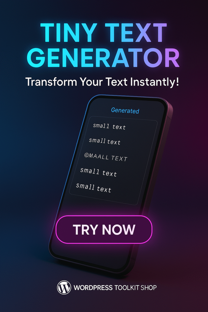 Small Text Generator