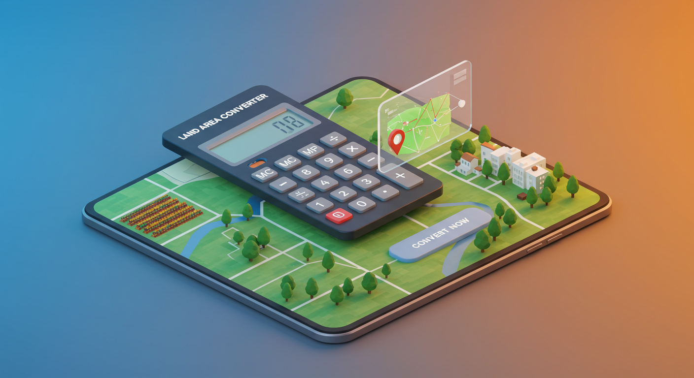 Land Area Converter 1 step