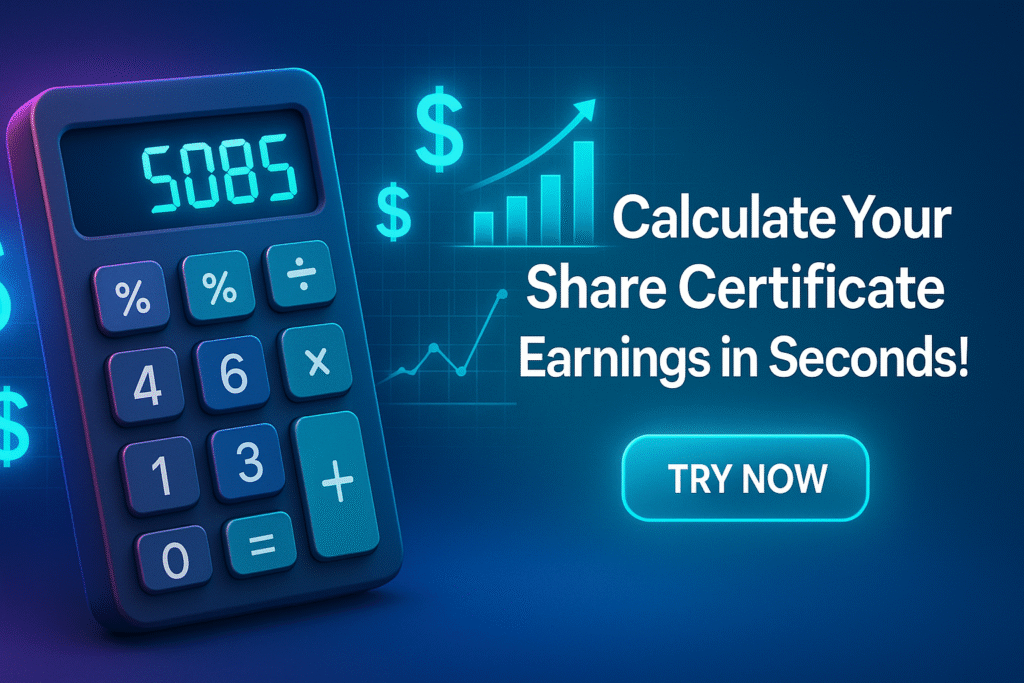 Share Certificate Calculator