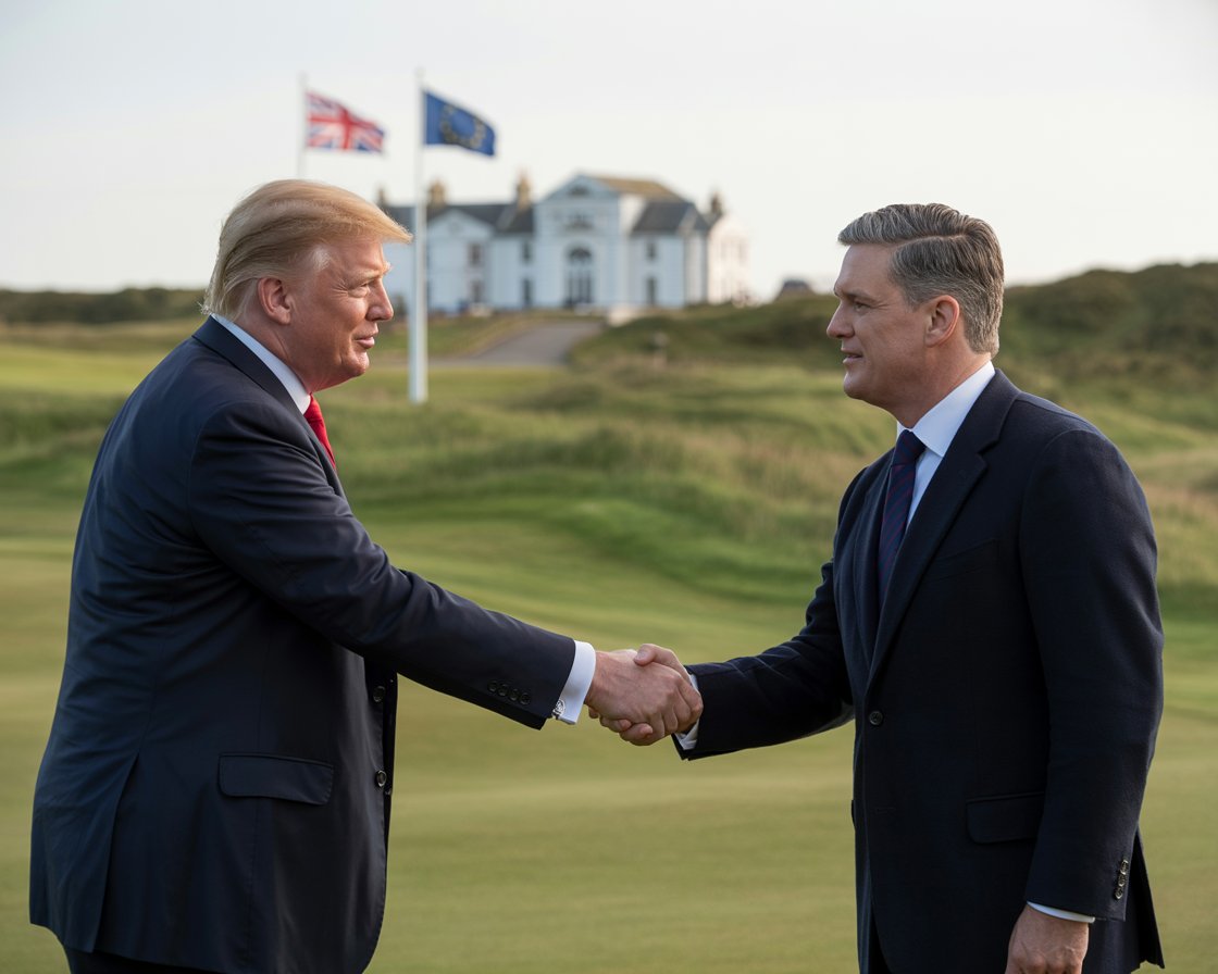 Trump Finalizes EU Trade Deal & Meets UK PM: Global Diplomacy in Action