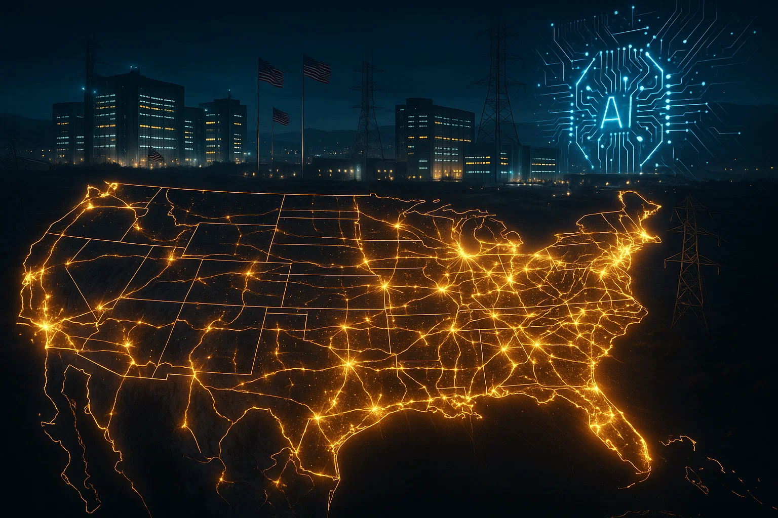 US Power Grid Upgrades for AI Surge